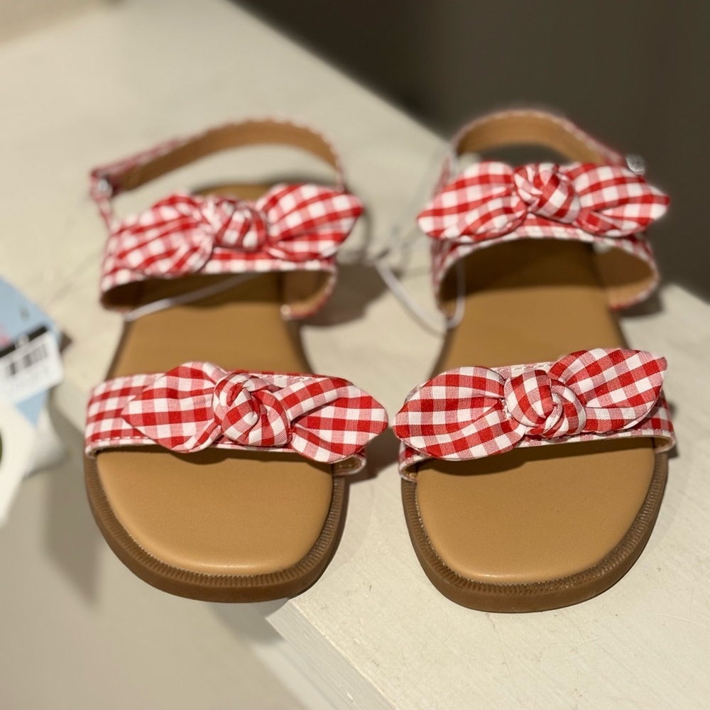 Toddler Lillie Gingham Sandals - Cat & Jack™ Size 11 NEW